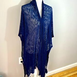 Mark & Hall Elegant Blue Cape for Women NWT